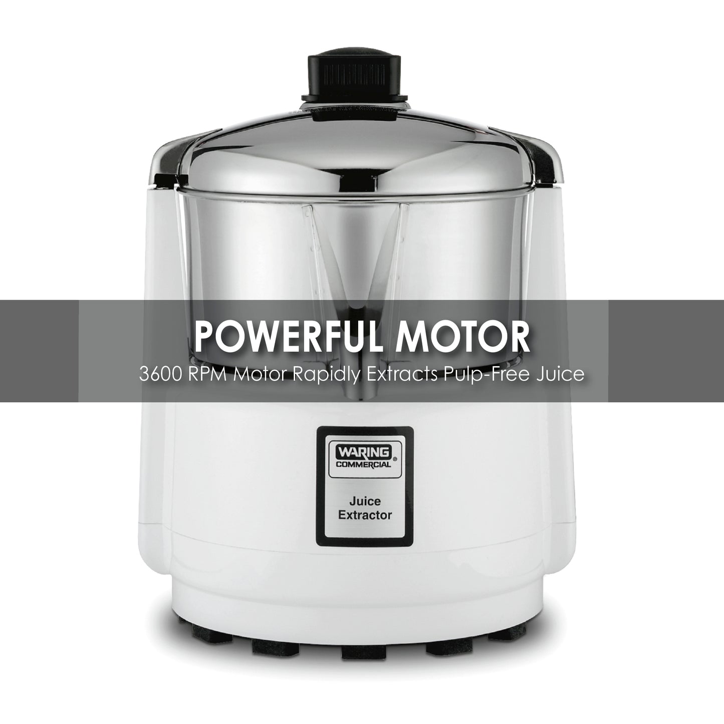 Waring HEAVY-DUTY BAR JUICE EXTRACTOR WITH COMPACT DESIGN Model: 6001C