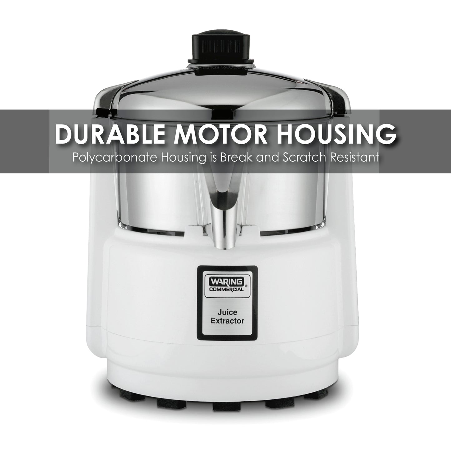 Waring HEAVY-DUTY BAR JUICE EXTRACTOR WITH COMPACT DESIGN Model: 6001C