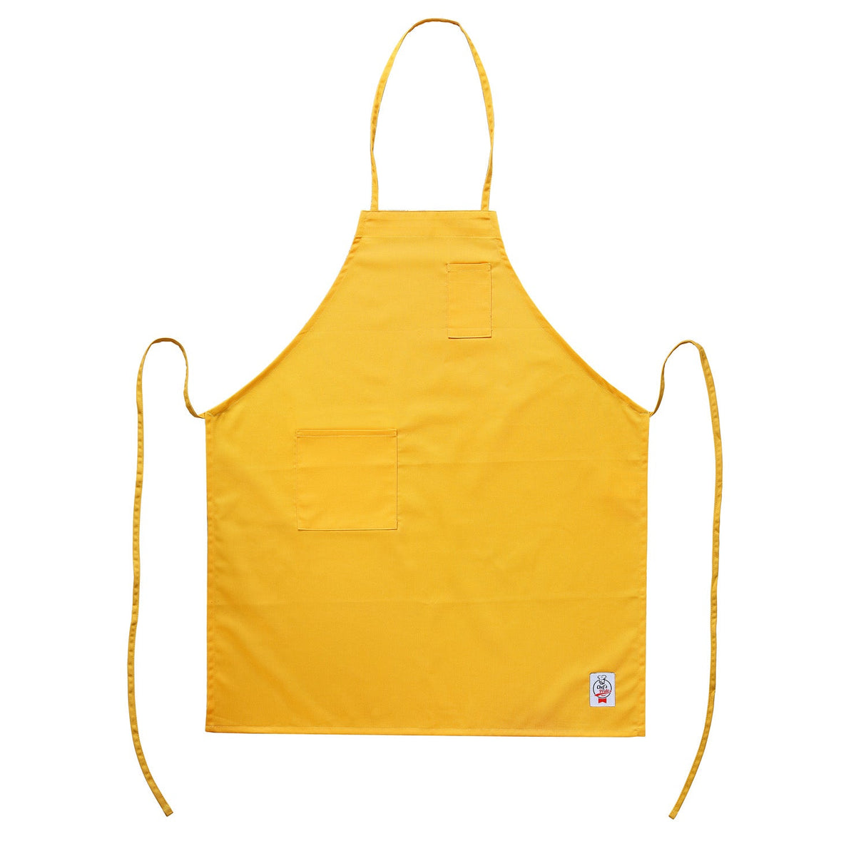 Chef's Pride Apron Bib Full Length w/ Pocket Yellow