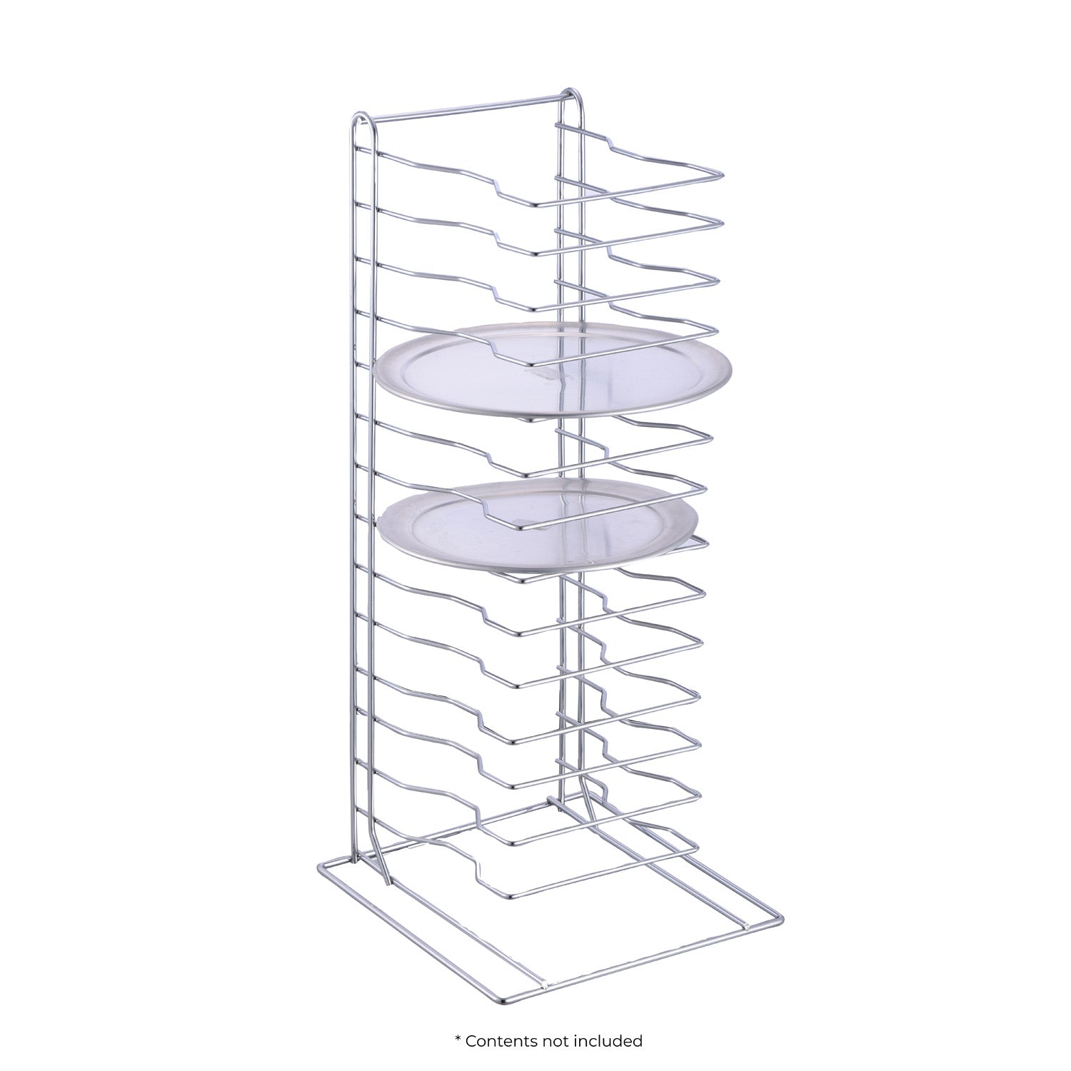 Pizza Pan Rack Chrome-Plt 15-Tier