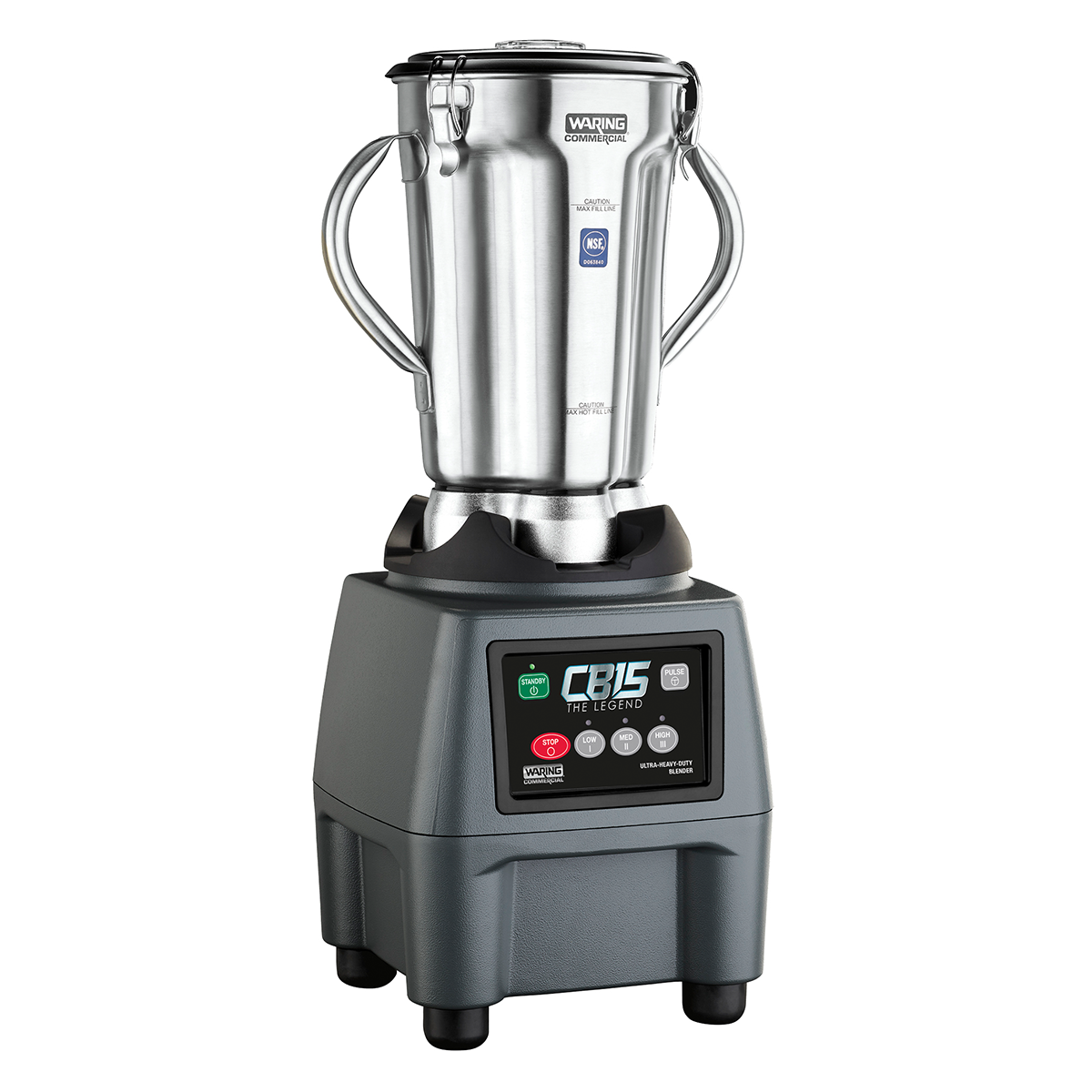 Waring ONE-GALLON 3.75 HP FOOD BLENDER WITH ELECTRONIC KEYPAD – MADE IN THE USA* Model: CB15