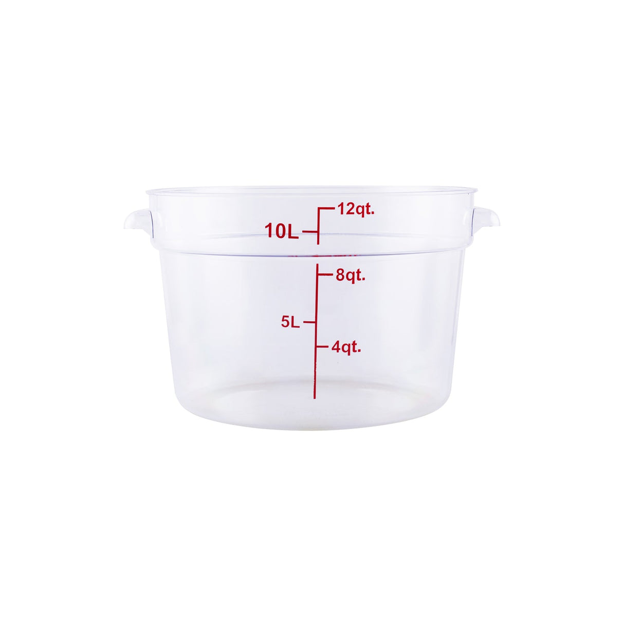 Food Storage Container Round PC Clear 12QT