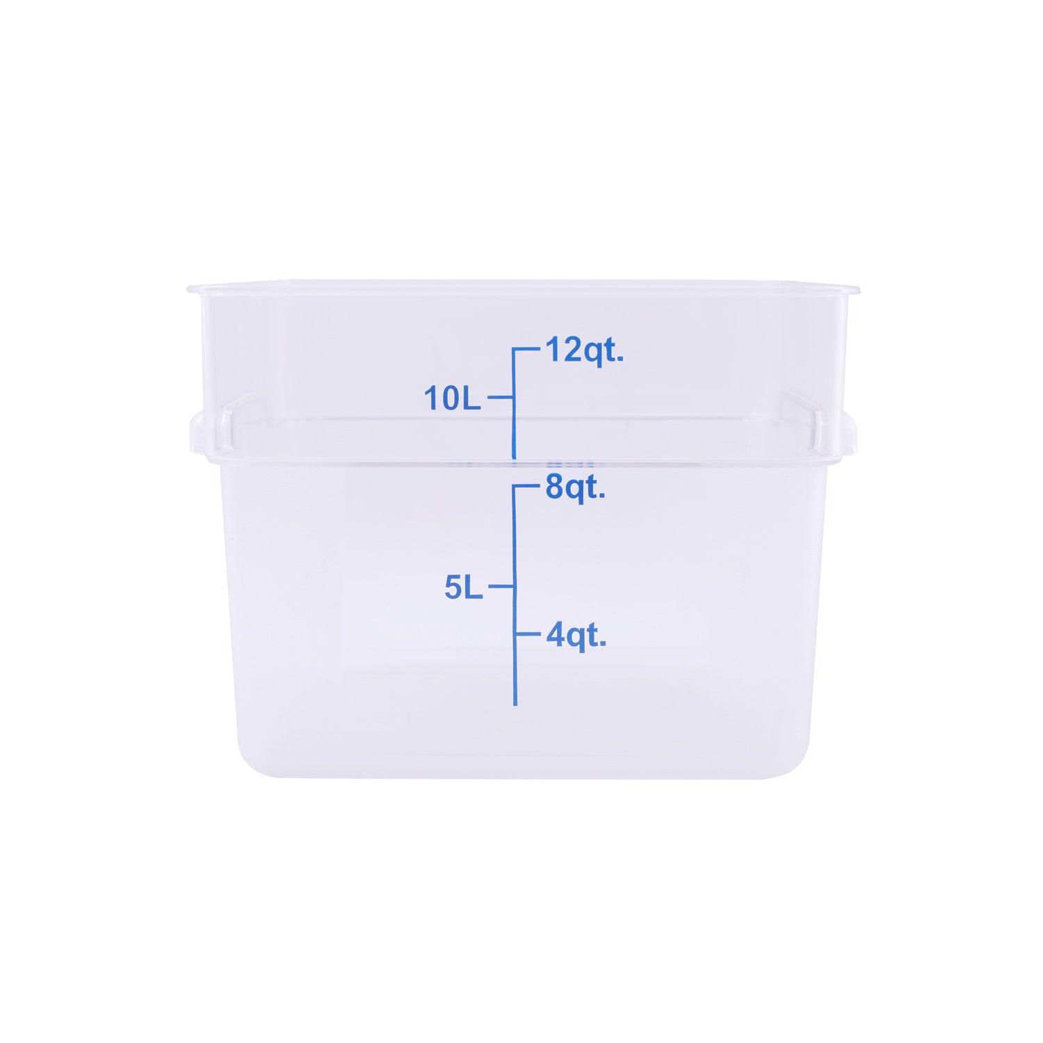Food Storage Container Square PC Clear 12QT