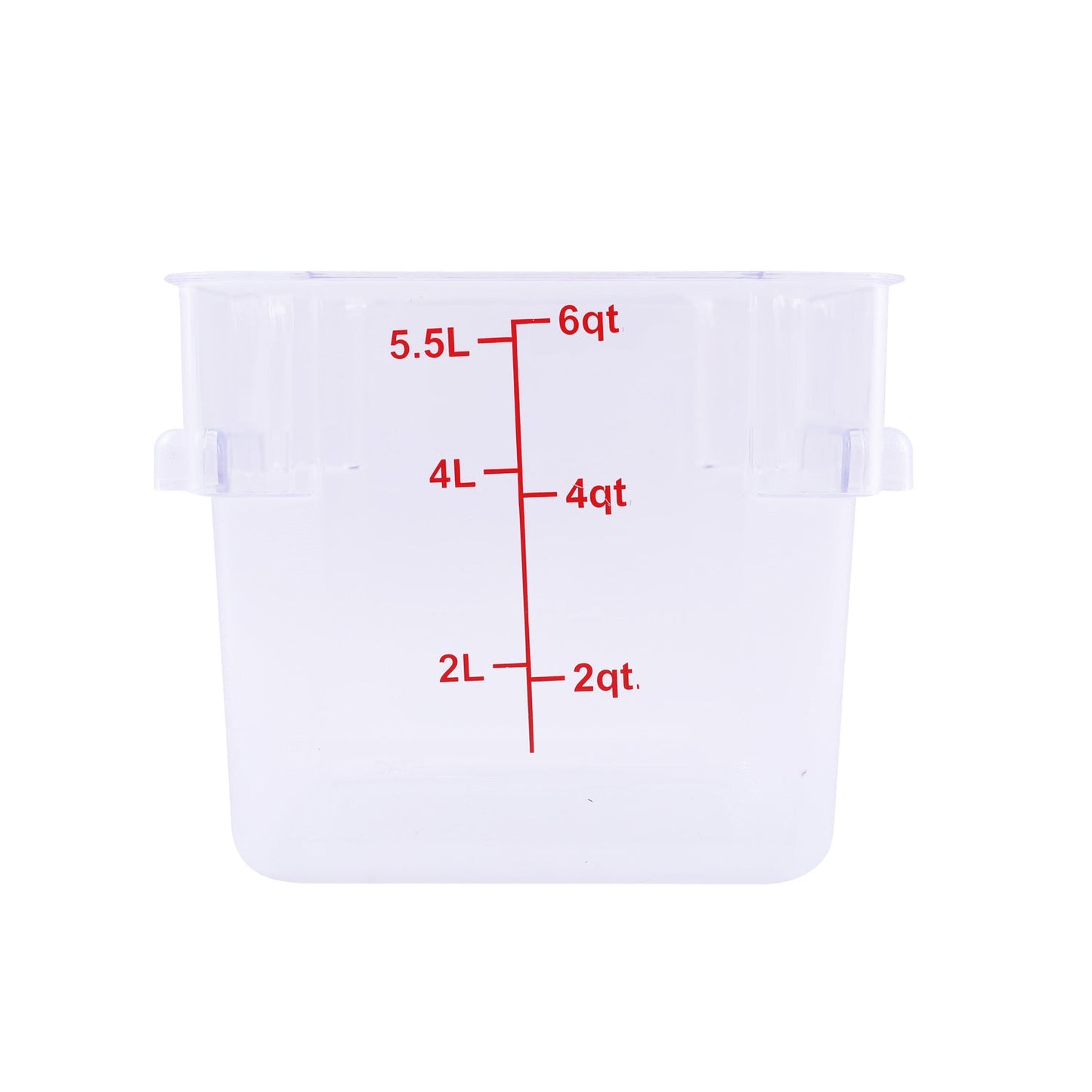 Food Storage Container Square PC Clear 6QT