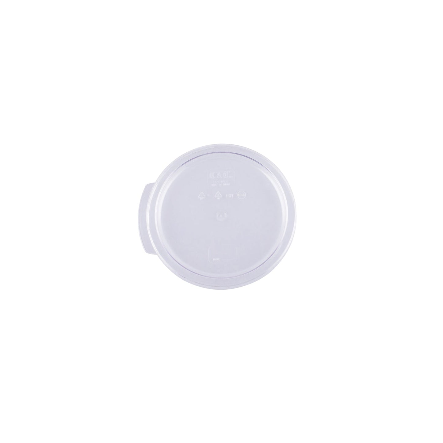 Cover Food Storage Container Round PC Clear for 1QT