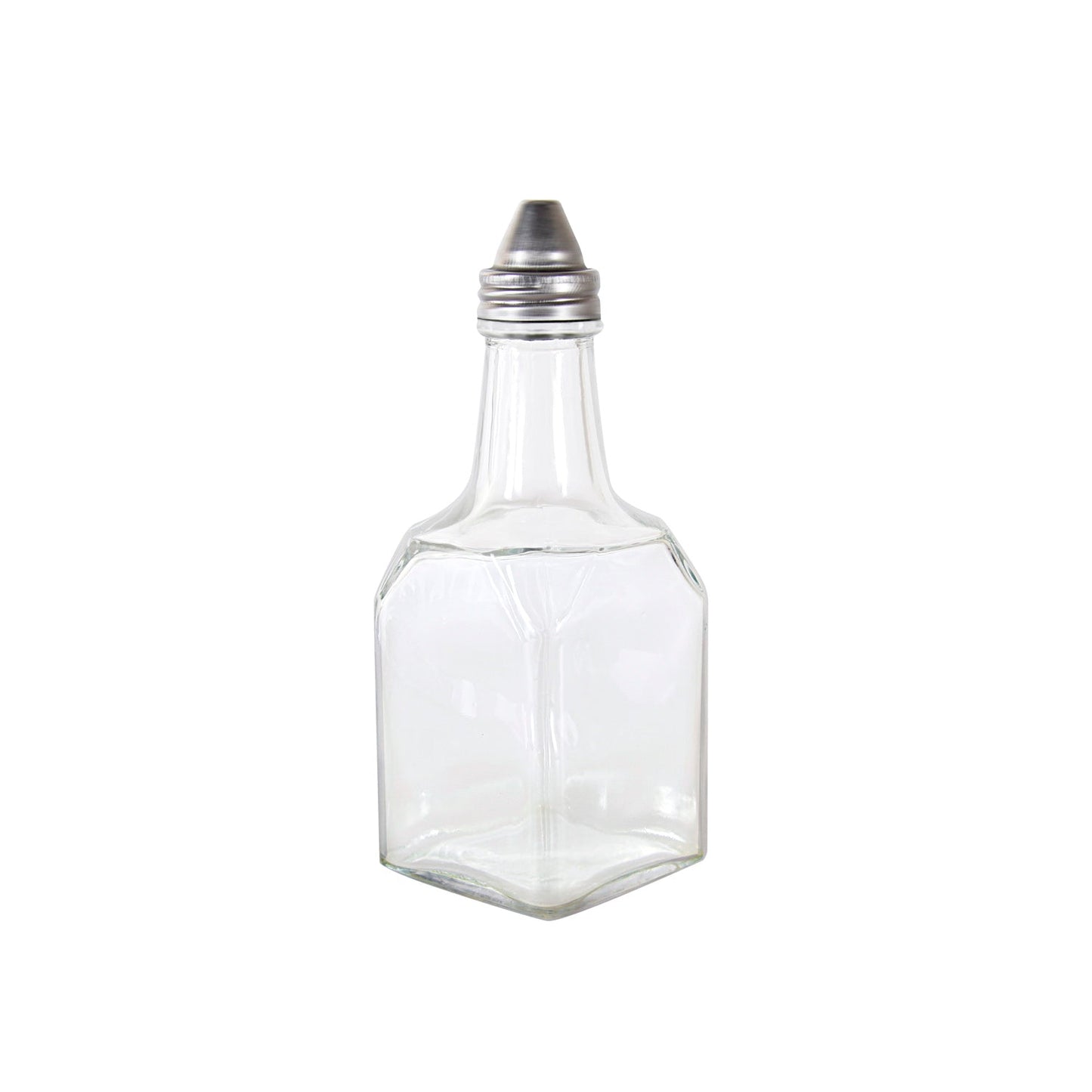 Oil/Vinegar Cruet Glass W/ SS Pourer 6oz