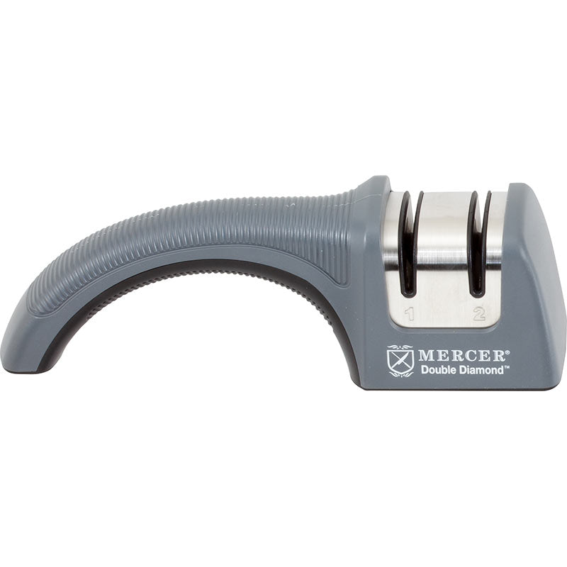 Mercer Culinary M10200 Double Diamond Manual Knife Sharpener, Gray