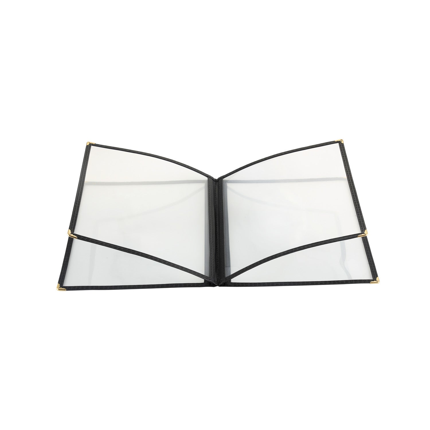 Menu Cover 4-Pocket Black 8-1/2x11"