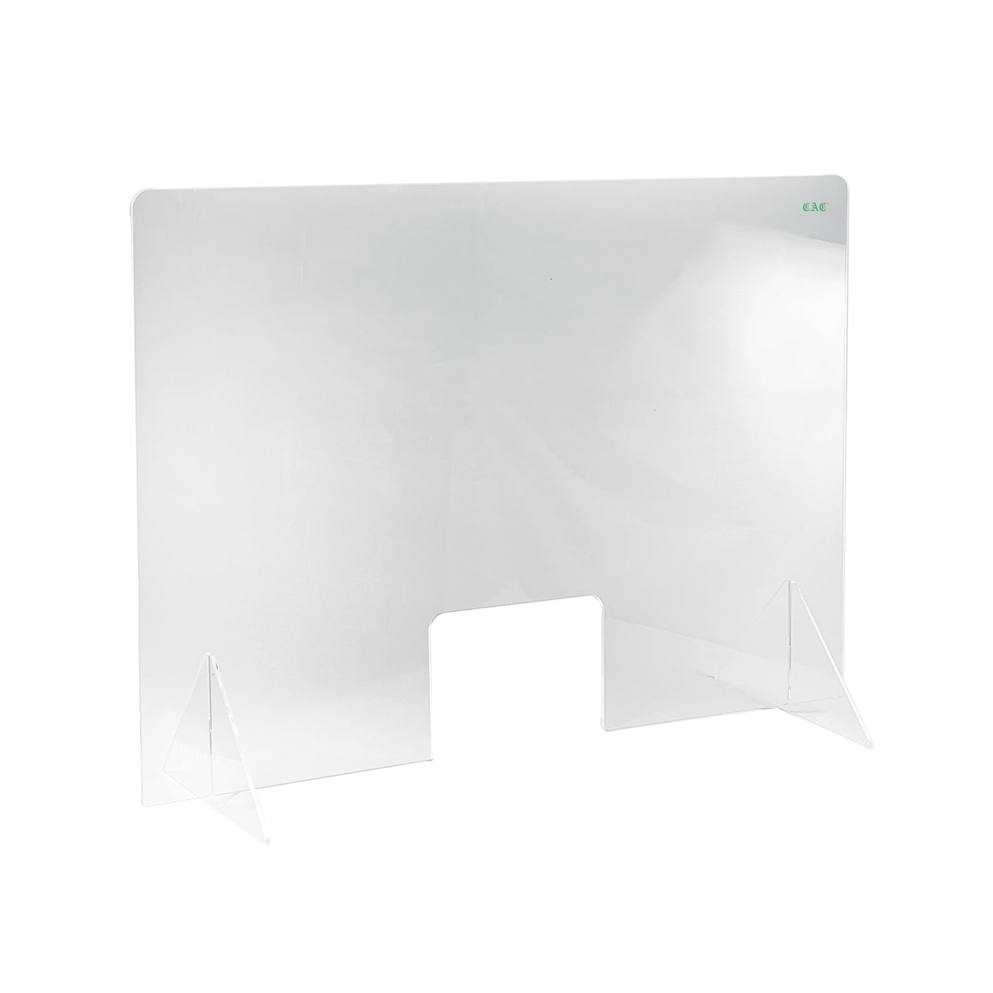 Self-Standing Shield Acrylic w/ Window 48"Wx32"H