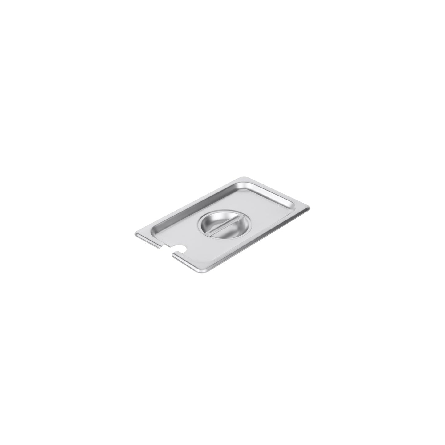 Cover SS Steam Pan Notched 1/4