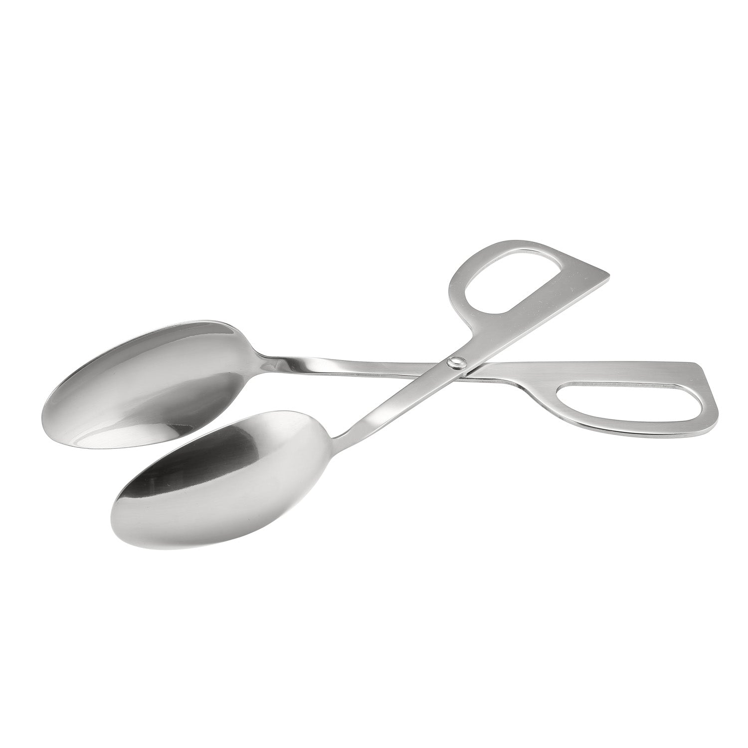 Tong 18/8 SS Scissor Double Spoon 10"