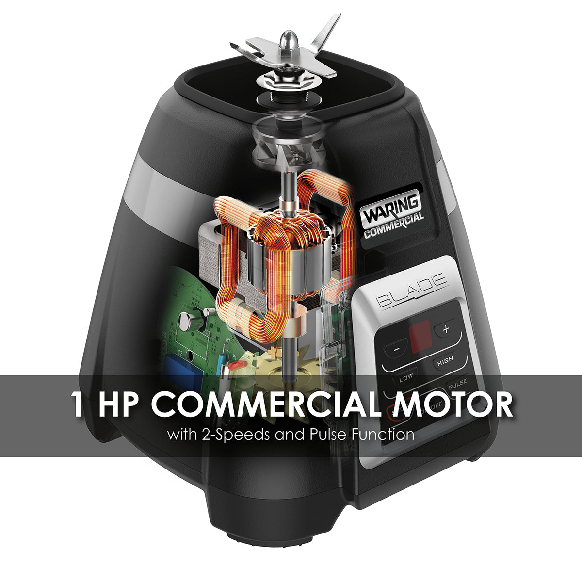 Waring WARING BLADE SERIES 1 HP BLENDER WITH ELECTRONIC TOUCHPAD CONTROLS AND 99-SECOND COUNTDOWN TIMER – MADE IN THE USA* Model: BB340