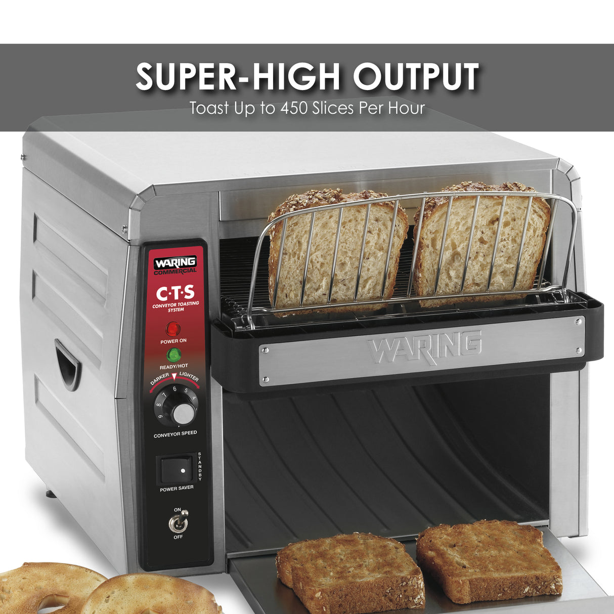 Waring HEAVY-DUTY CONVEYOR TOASTER Model: CTS1000