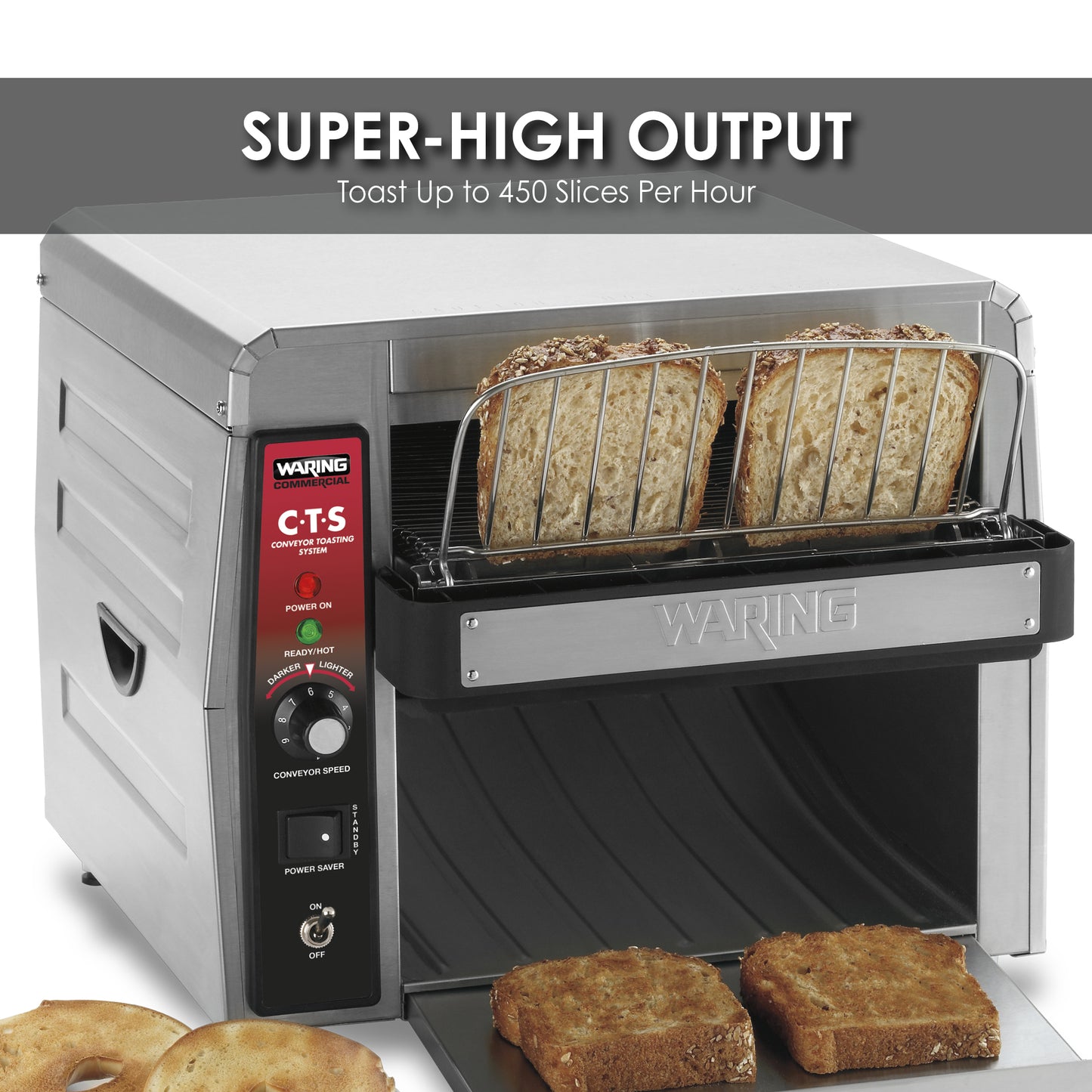 Waring HEAVY-DUTY CONVEYOR TOASTER Model: CTS1000