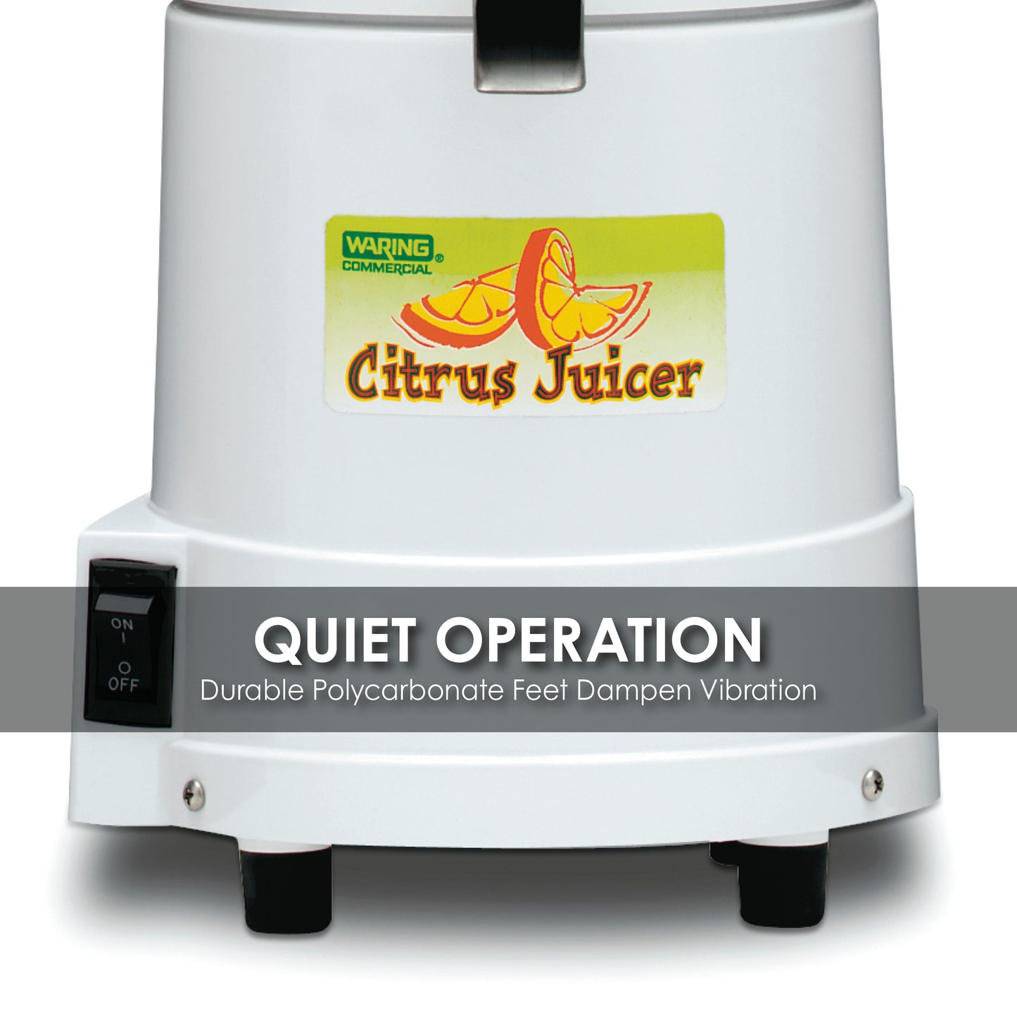 Waring HEAVY-DUTY HI-POWER CITRUS JUICER WITH SPLASH GUARD - MADE IN THE USA Model: JC4000