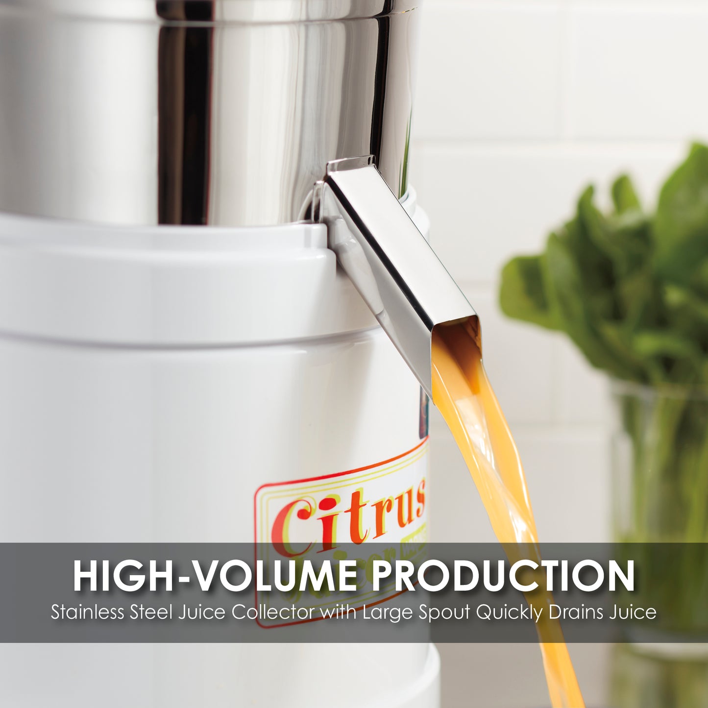 Waring HEAVY-DUTY HI-POWER CITRUS JUICER WITH SPLASH GUARD - MADE IN THE USA Model: JC4000