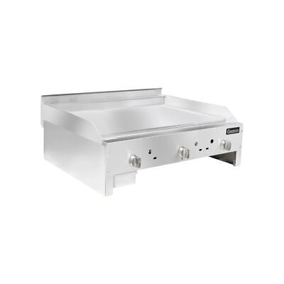 CM-G-36-M 1" 36.00'' Countertop Gas Griddle with Manual Controls - 66,000 BTU, Made in USA