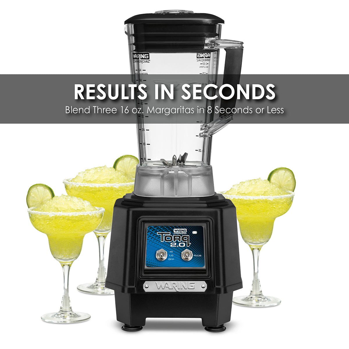 Waring TORQ 2.0 – 2 HP BLENDER WITH TOGGLE SWITCH AND 64 OZ. COPOLYESTER JAR Model: TBB145P6