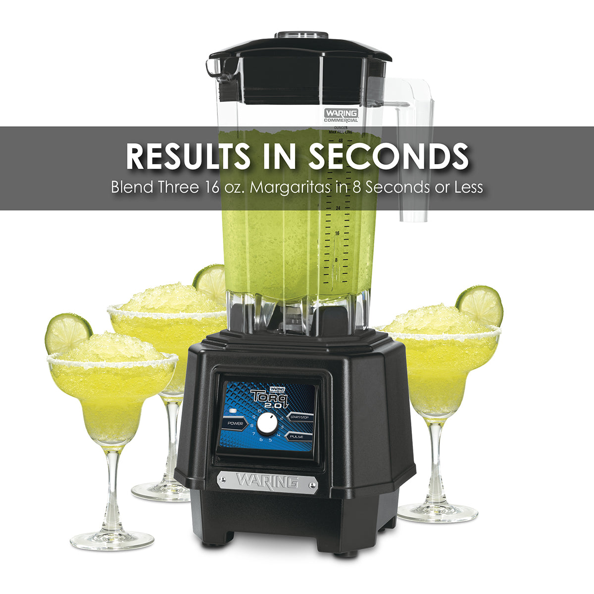 Waring TORQ 2.0 – 2 HP BLENDER WITH ELECTRONIC TOUCHPAD, VARIABLE SPEED CONTROL DIAL – MADE IN THE USA* Model: TBB175