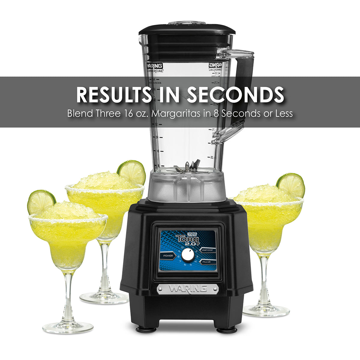 Waring TORQ – 2.0 2 HP BLENDER WITH ELECTRONIC TOUCHPAD, VARIABLE SPEED CONTROL DIAL AND 64 OZ. COPOLYESTER JAR Model: TBB175P6