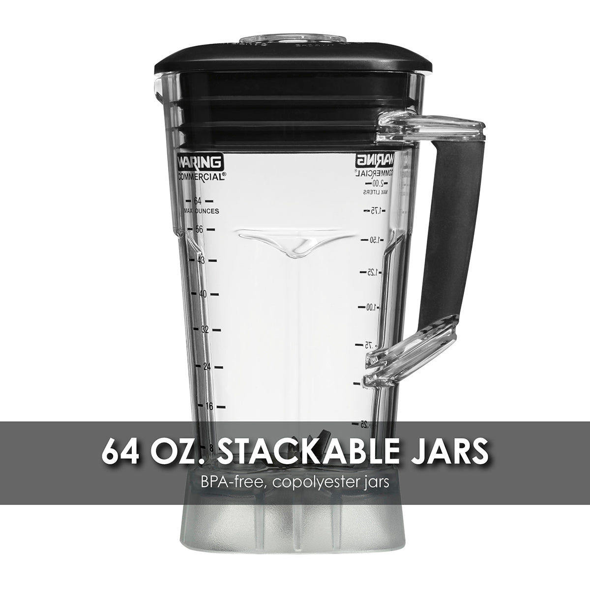 Waring TORQ – 2.0 2 HP BLENDER WITH ELECTRONIC TOUCHPAD, VARIABLE SPEED CONTROL DIAL AND 64 OZ. COPOLYESTER JAR Model: TBB175P6