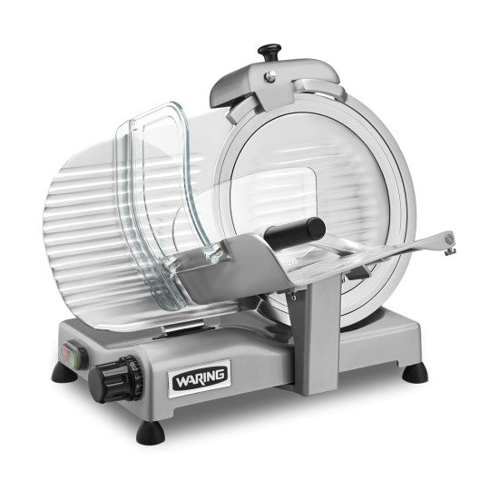 Waring 12" PROFESSIONAL FOOD SLICER, SILVER Model: WCS300SV