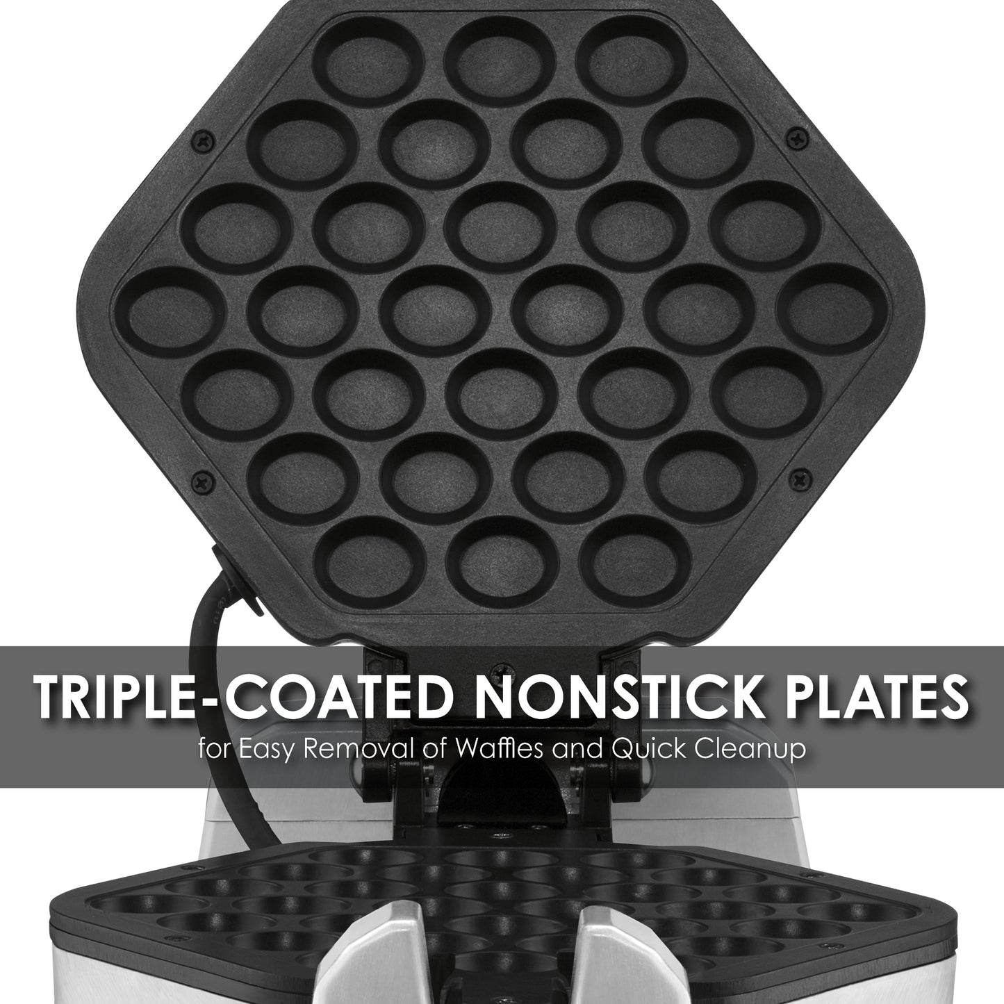 Waring BUBBLE WAFFLE MAKER Model: WBW300X