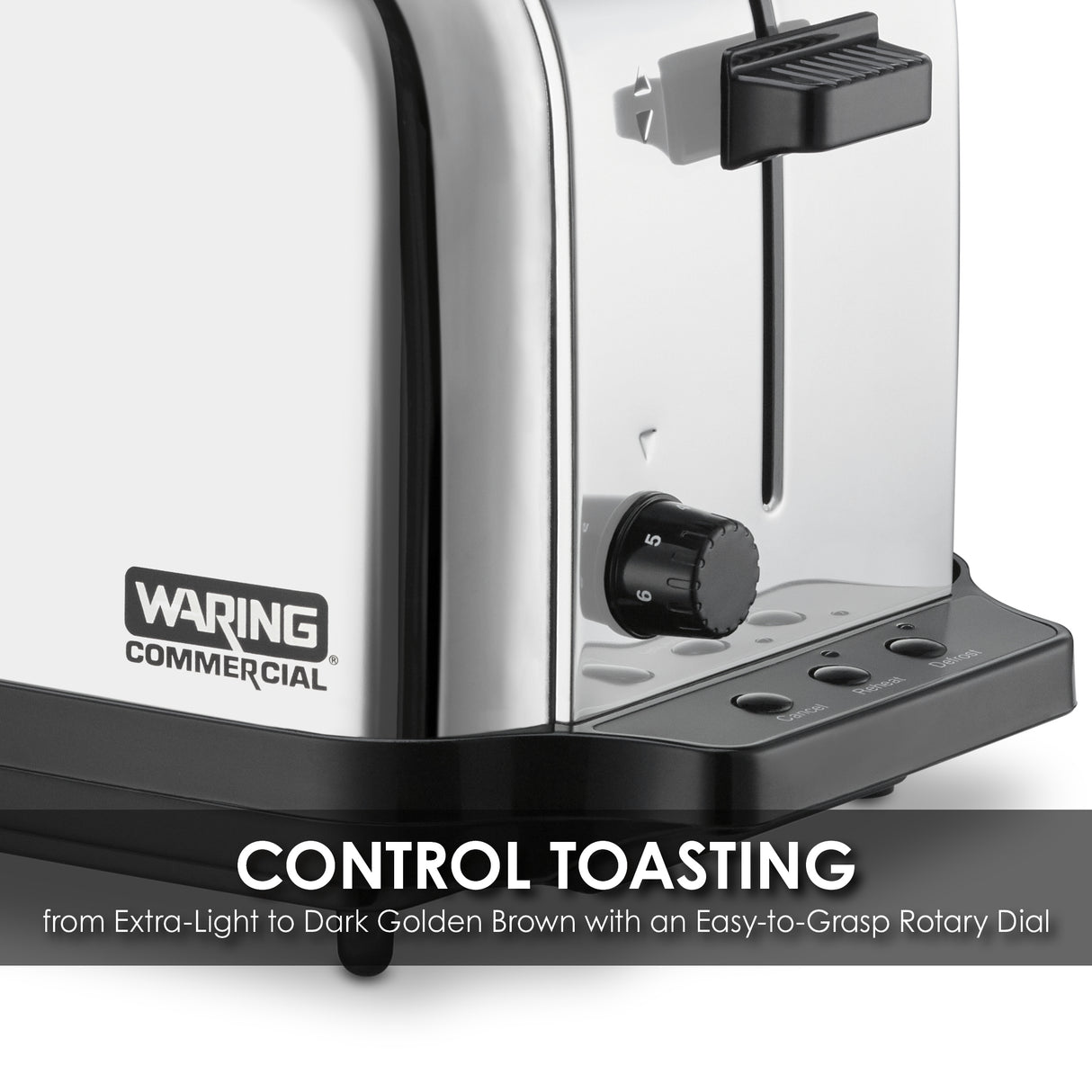 Waring LIGHT-DUTY 2-SLOT TOASTER Model: WCT702