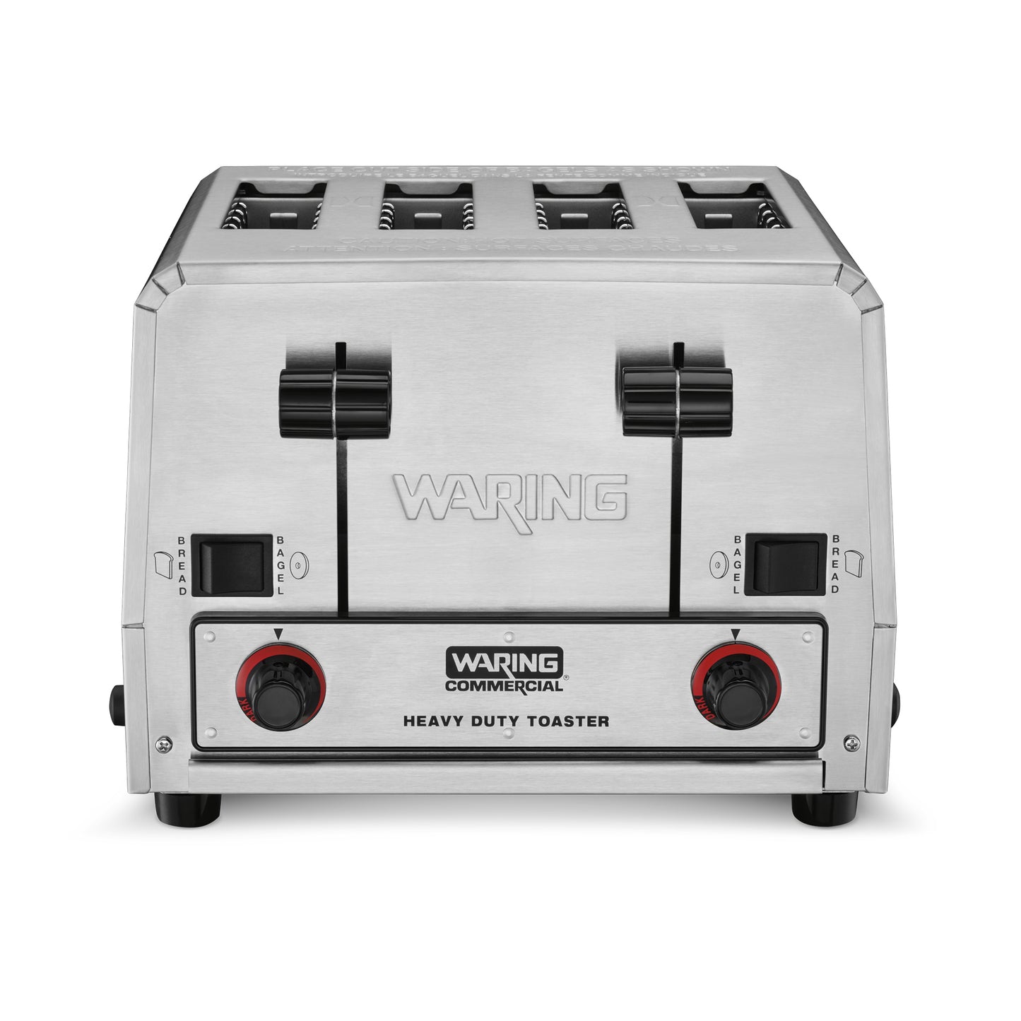 Waring HEAVY-DUTY 4-SLOT SWITCHABLE BREAD & BAGEL TOASTER Model: WCT850RC