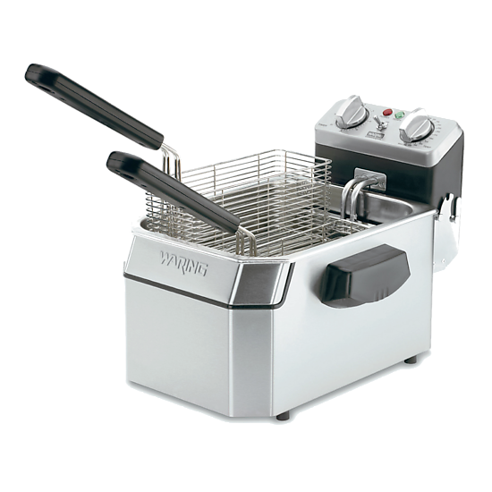 Waring HEAVY-DUTY 10 LB. DEEP FRYER – 120V Model: WDF1000
