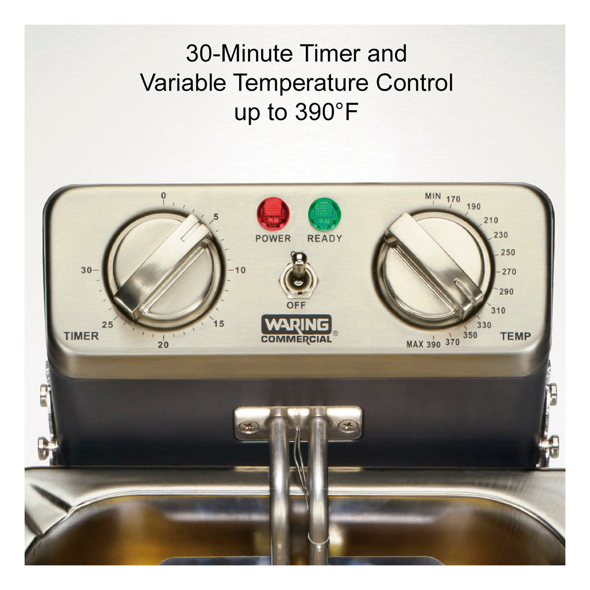 Waring HEAVY-DUTY 10 LB. DEEP FRYER – 120V Model: WDF1000