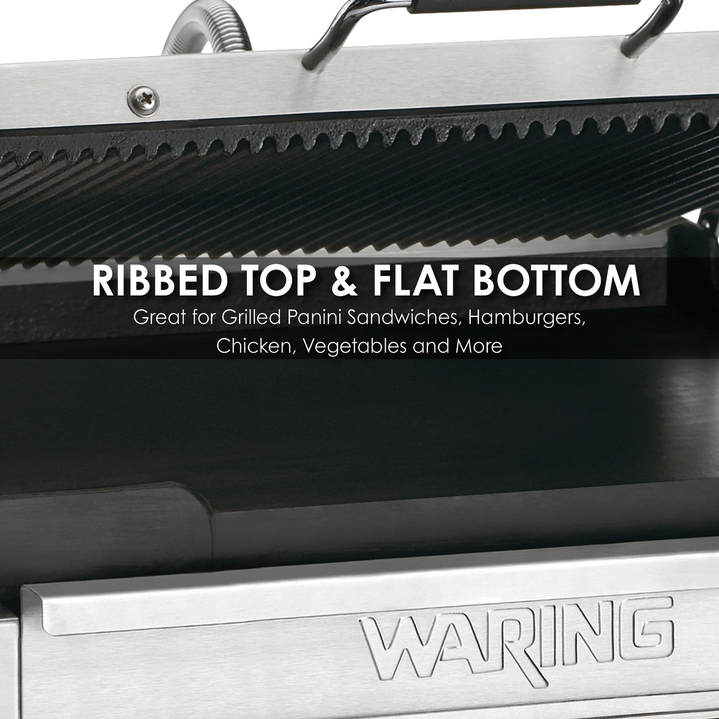 Waring LARGE ITALIAN-STYLE PANINI GRILL WITH TIMER - 120V Model: WDG250T