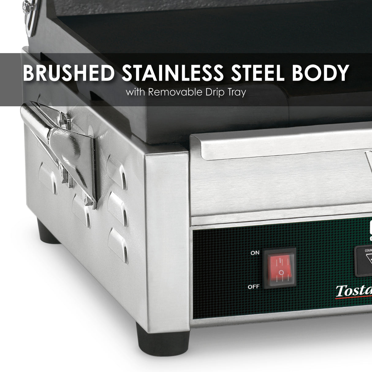 Waring LARGE ITALIAN-STYLE PANINI GRILL WITH TIMER - 120V Model: WDG250T