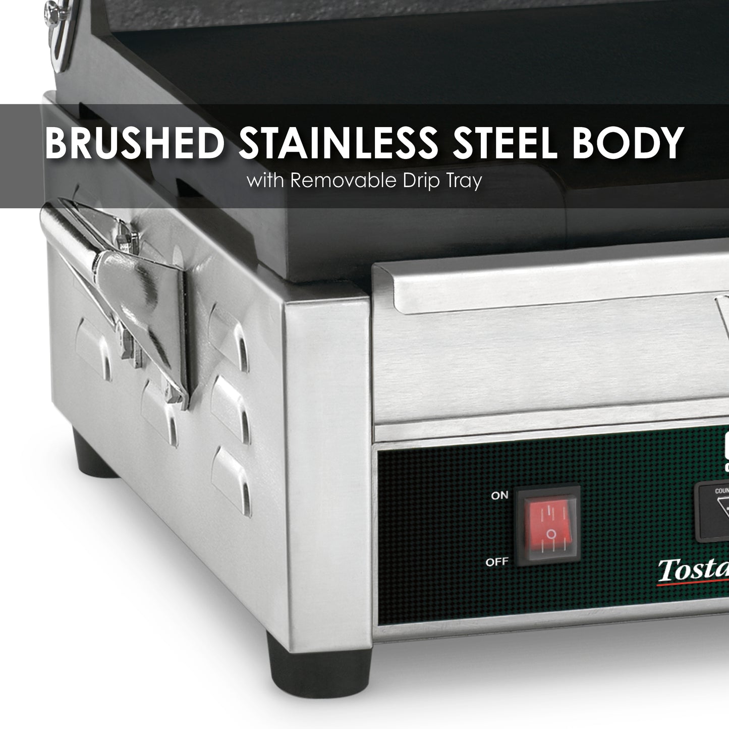 Waring LARGE ITALIAN-STYLE PANINI GRILL WITH TIMER - 120V Model: WDG250T