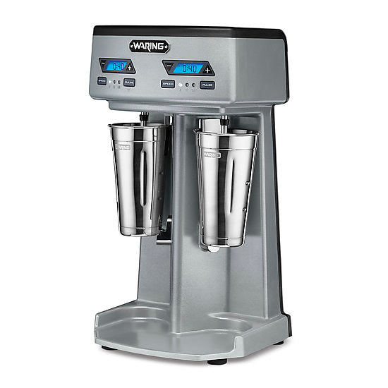 Waring HEAVY-DUTY DOUBLE-SPINDLE DRINK MIXER WITH TIMER Model: WDM240TX