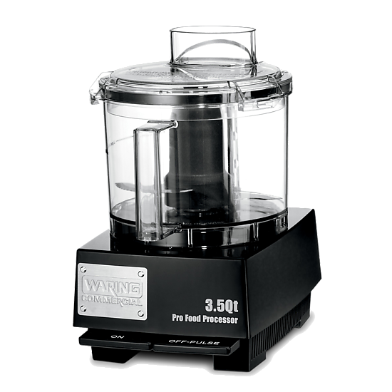 Waring 3.5 QT. BOWL CUTTER MIXER WITH FLAT LID AND PATENTED LIQUILOCK® SEAL SYSTEM Model: WFP14SW