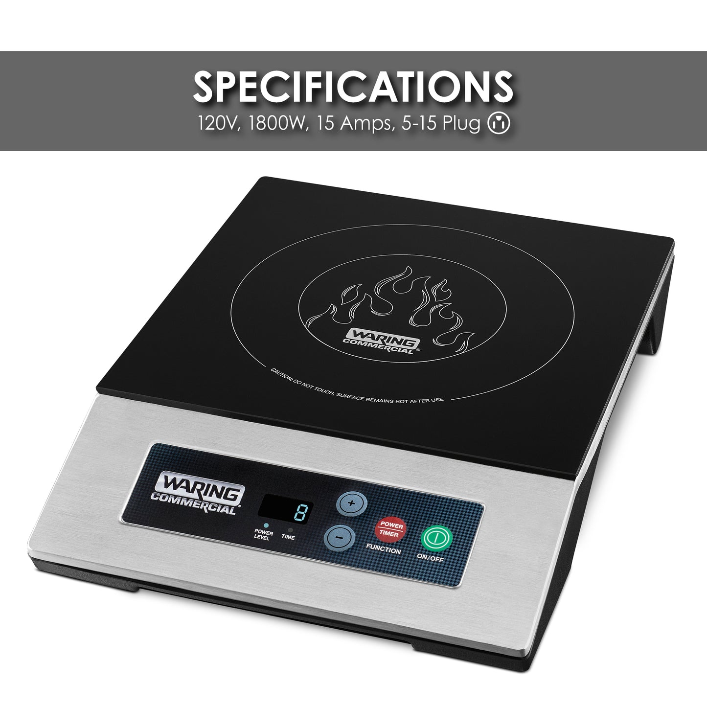 Waring COMMERCIAL SINGLE INDUCTION RANGE Model: WIH200