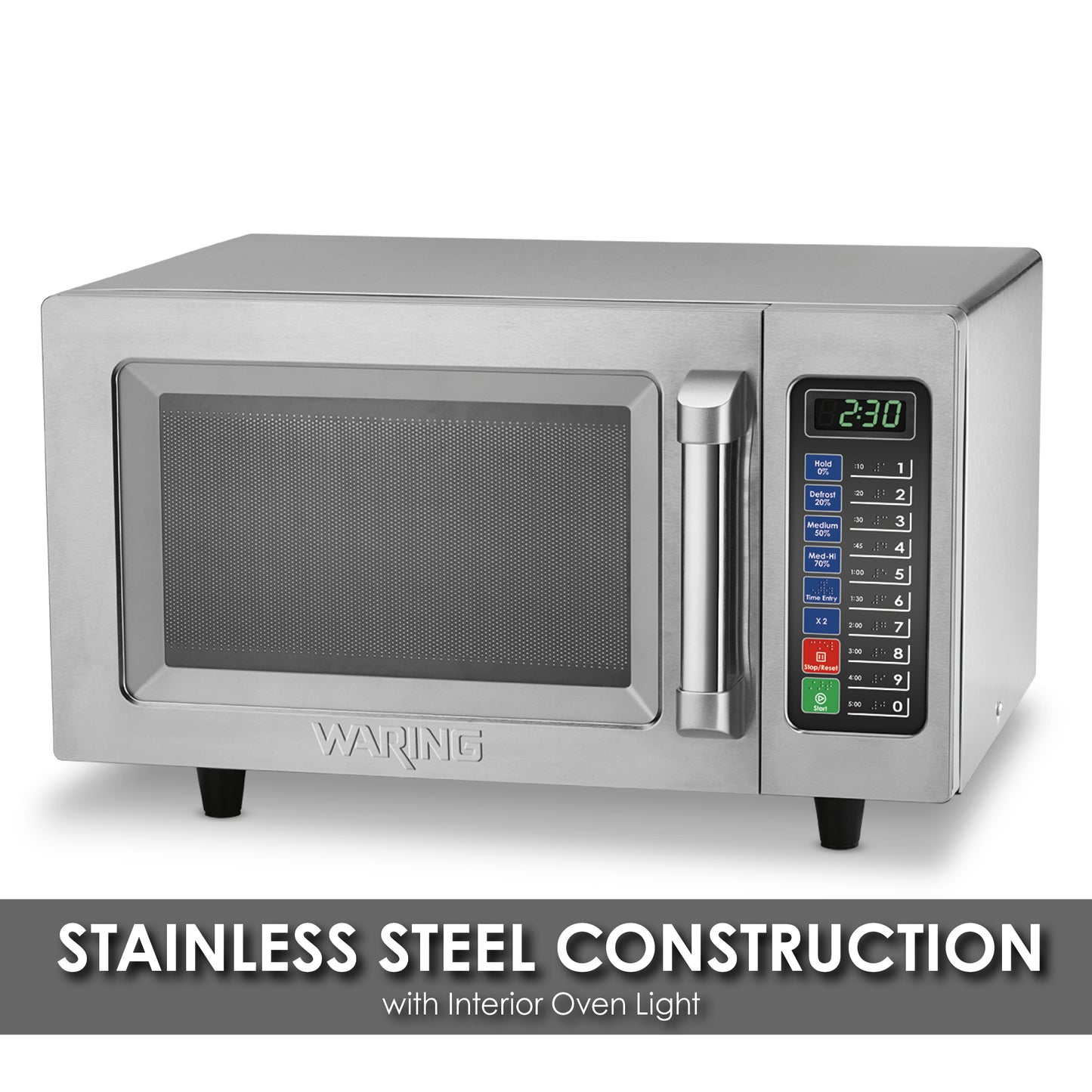 Waring MEDIUM-DUTY .9 CUBIC FOOT MICROWAVE OVEN Model: WMO90