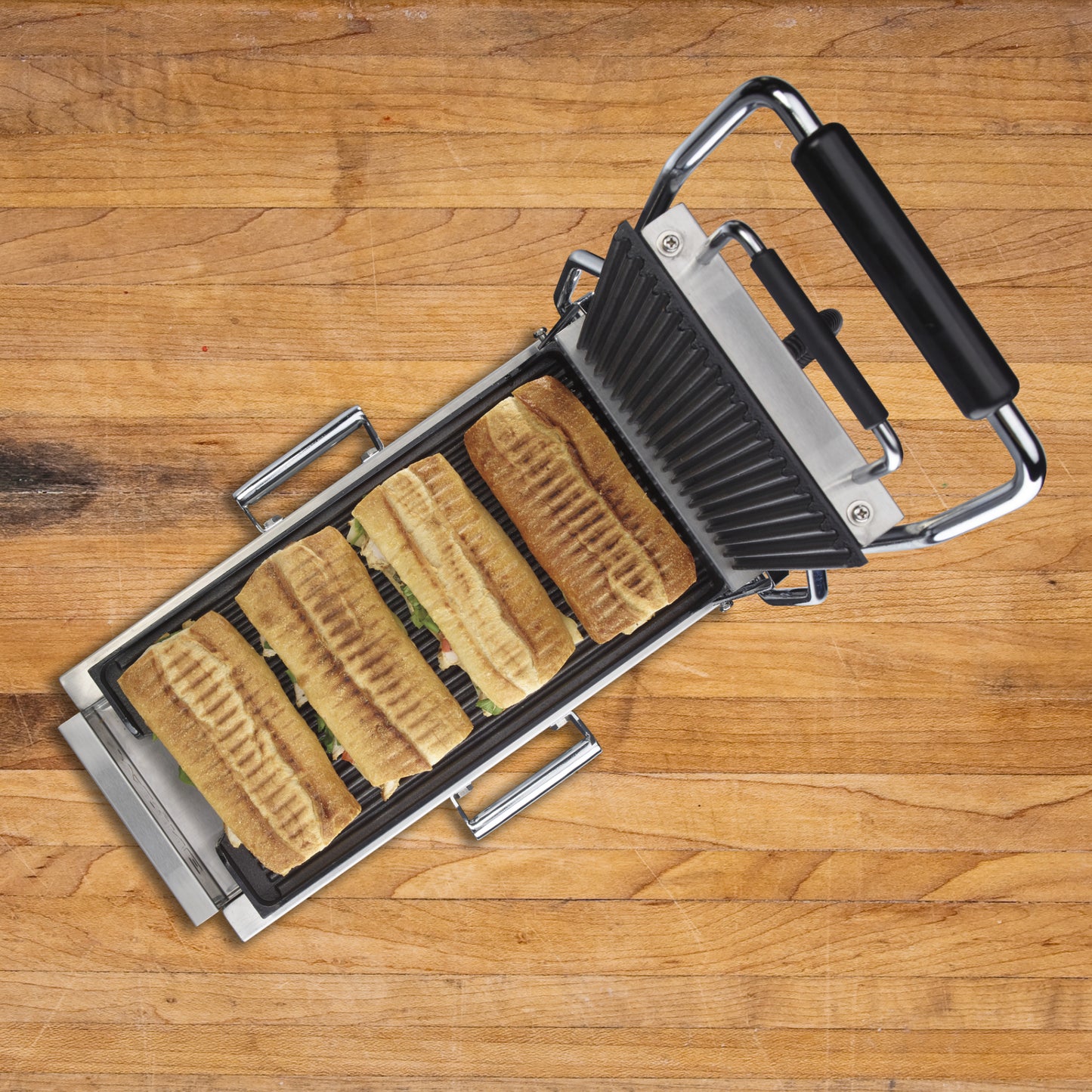 Waring PANINI COMPRESSO‚Ñ¢ SLIMLINE PANINI GRILL Model: WPG200