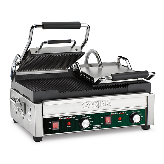 Waring DOUBLE ITALIAN-STYLE PANINI SUPREMO® GRILL – 240V Model: WPG300