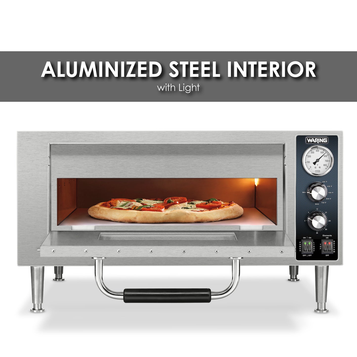 Waring HEAVY-DUTY SINGLE-DECK PIZZA OVEN Model: WPO500