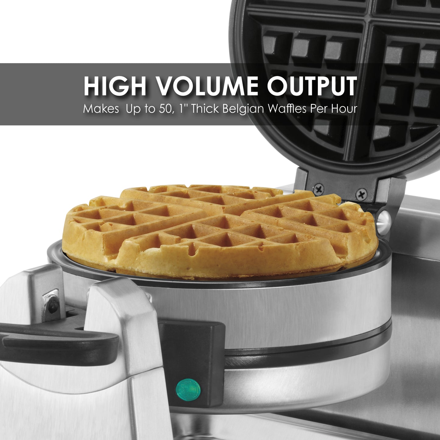 Waring DOUBLE VERTICAL BELGIAN WAFFLE MAKER – 120V 1400W Model: WW200