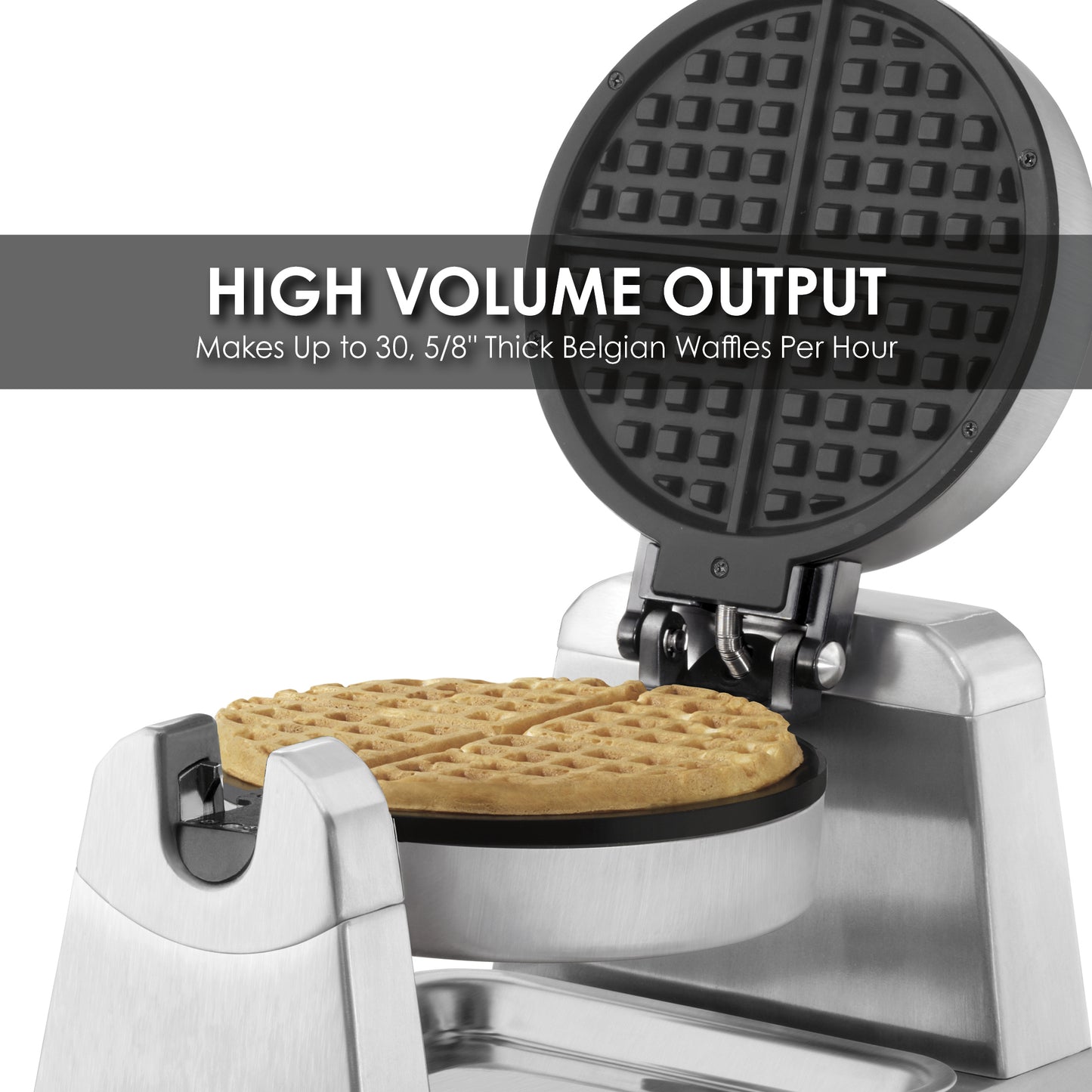 Waring SINGLE CLASSIC WAFFLE MAKER WITH SERVICEABLE PLATES Model: WWD180X