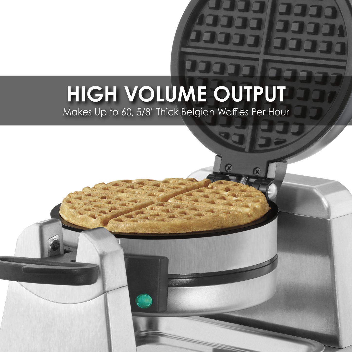Waring DOUBLE CLASSIC WAFFLE MAKER – 120V 1300W Model: WWD200