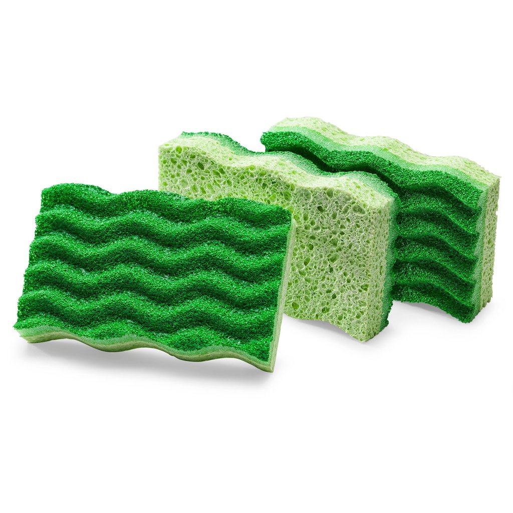 4.5"x3" Medium-Duty Scrub Sponge (3-pack)