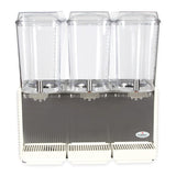 Crathco D35-4 Classic Bubbler Series Triple 5 Gallon Bowl High Impact Plastic Refrigerated Beverage Dispenser