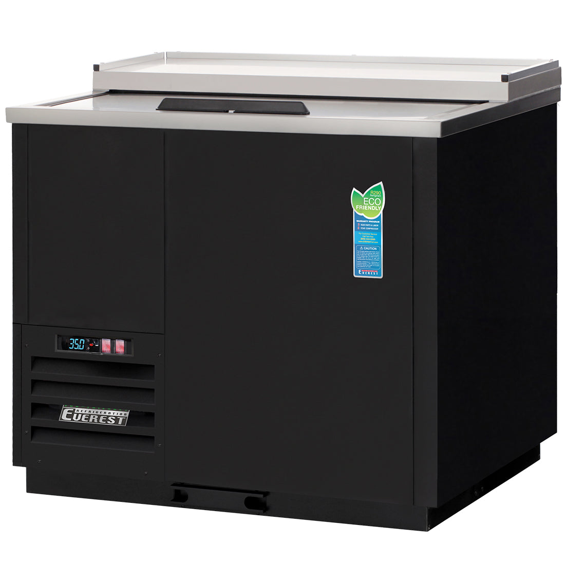 Everest 1 Lid Chiller, 37" - Black Exterior Model EGC37