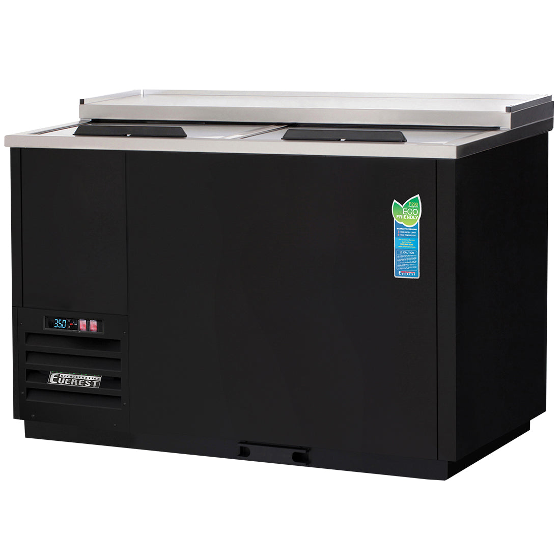 Everest 2 Lid Chiller, 50" - Black Exterior Model EGC50