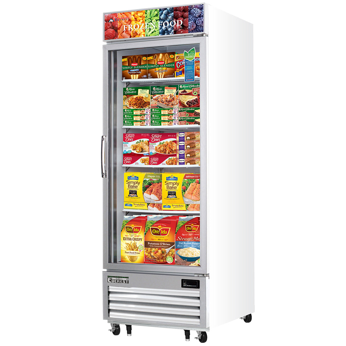 Everest 1 Glass Door Freezer, 23 cu ft Model EMGF23