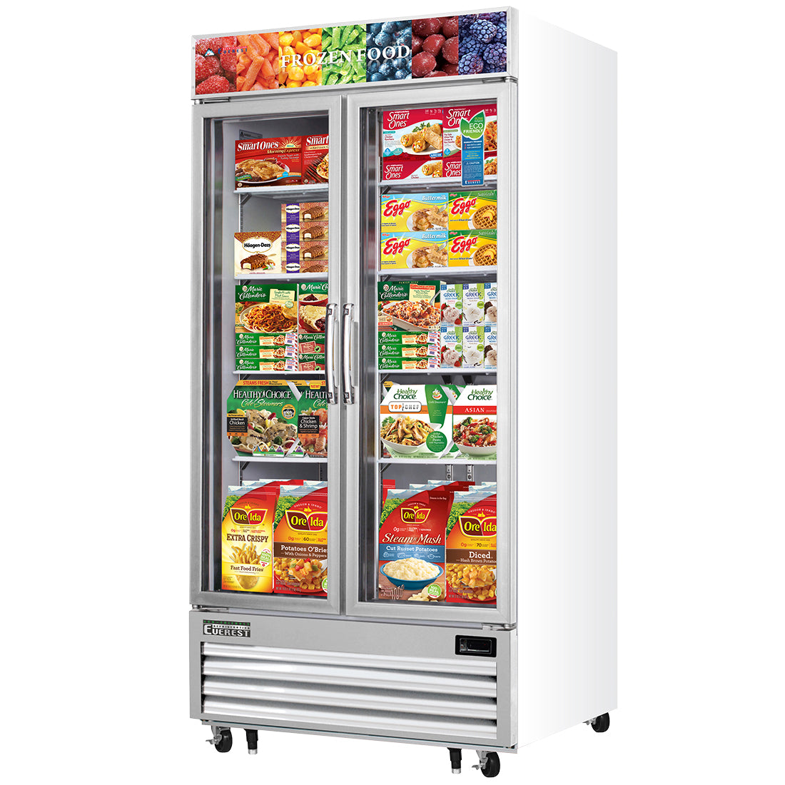 Everest 2 Glass Door Freezer, 36 cu ft Model EMGF36